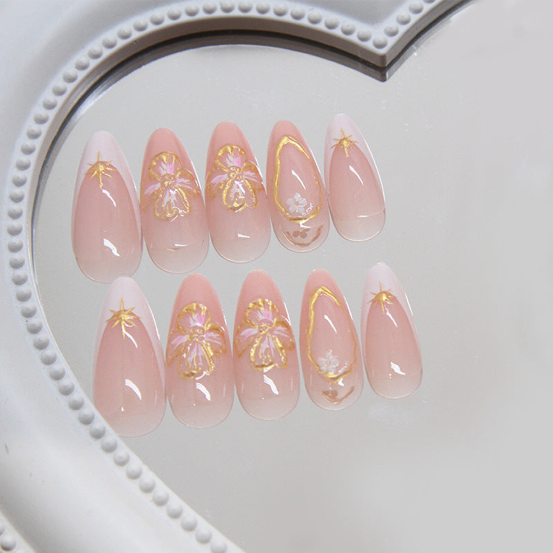 Künstlerische Lange Stiletto Nagelverlängerungen Brehn