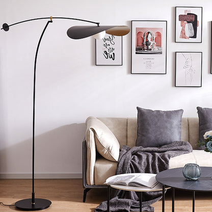 Moderne Bogen-Stehlampe mit verstellbarer Höhe