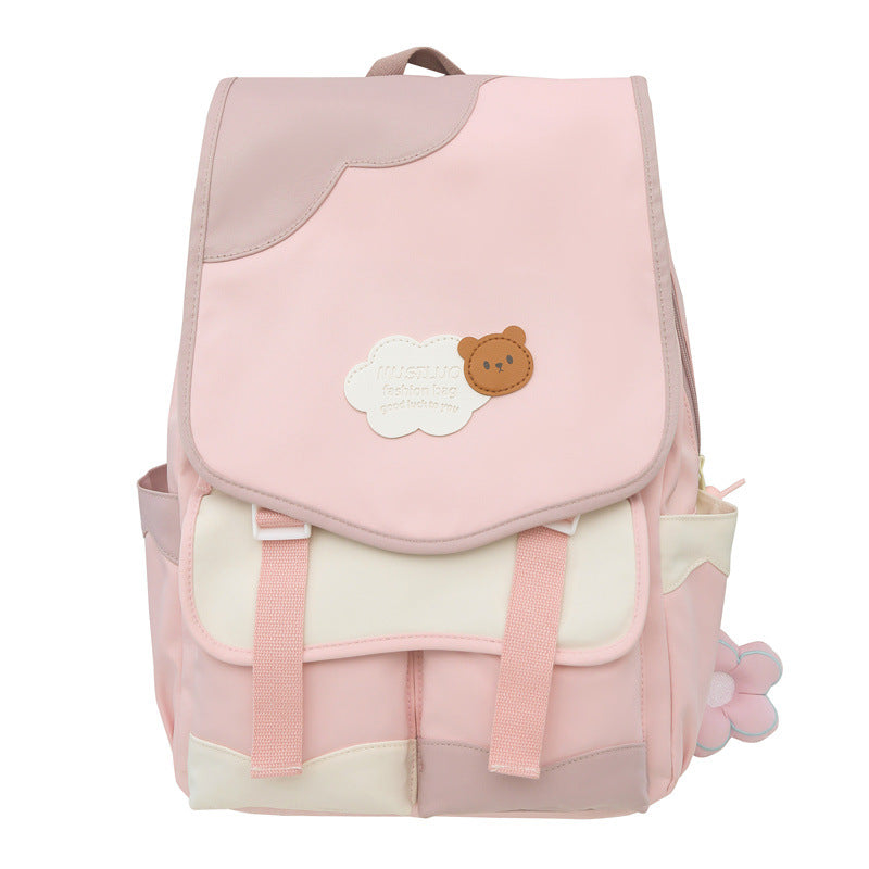Lässiger floral akzent schulrucksack Brehn