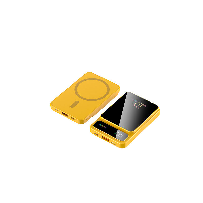 Powerbank mit kabelloser Ladetechnologie und LCD-Display Brehn