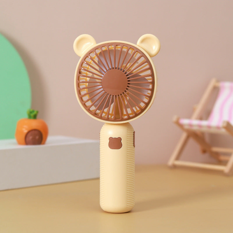 Unisex Tragbarer Handventilator mit niedlichem Bären-Design Brehn