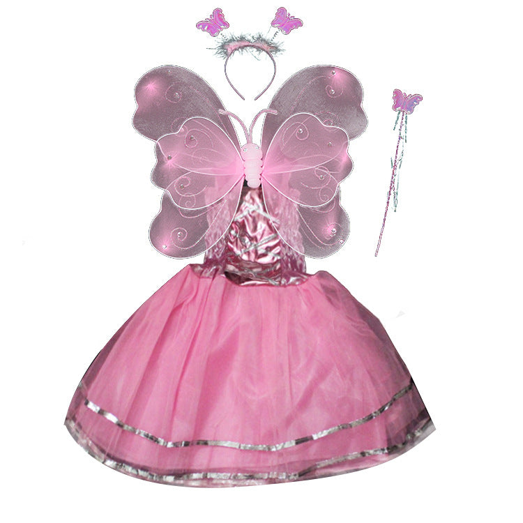 Mädchen Glänzende Tüll Prinzessinnenkleid