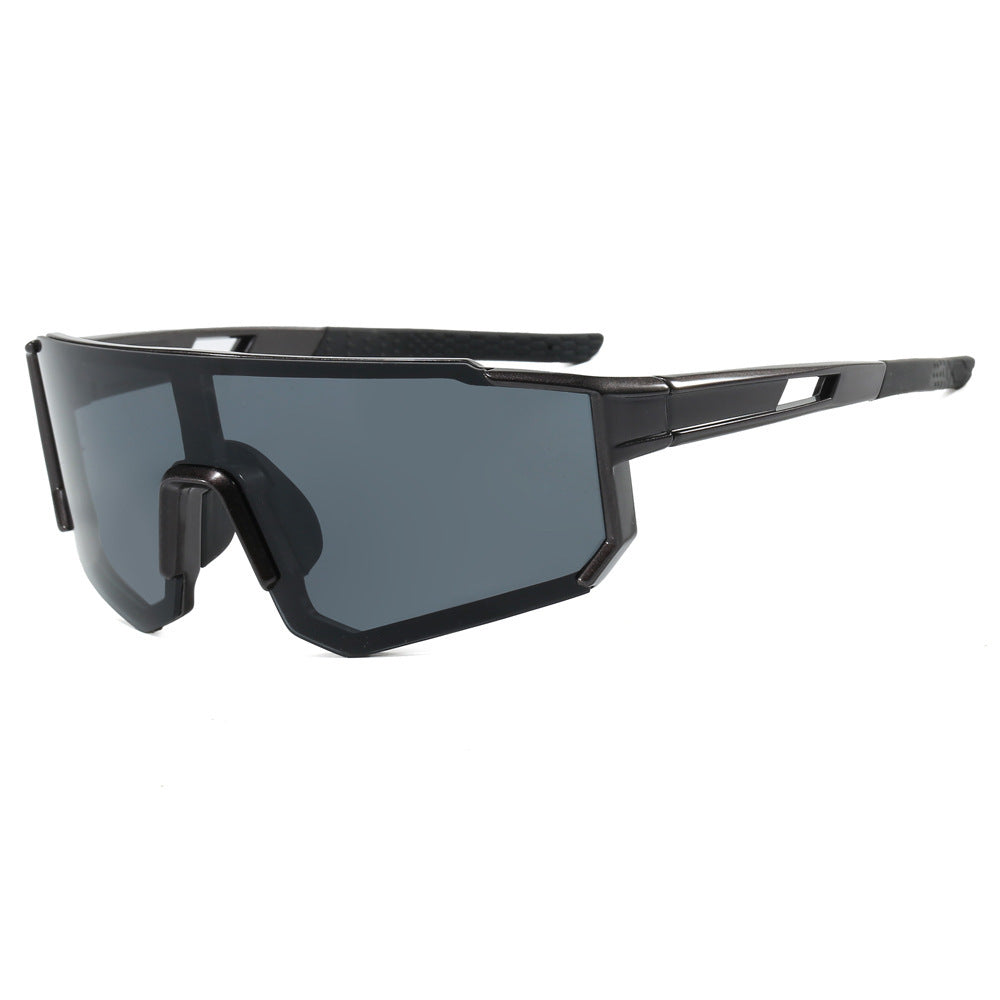 Damen sportliche Sonnenbrille im futuristischen Design mit breitem Sichtfeld Brehn