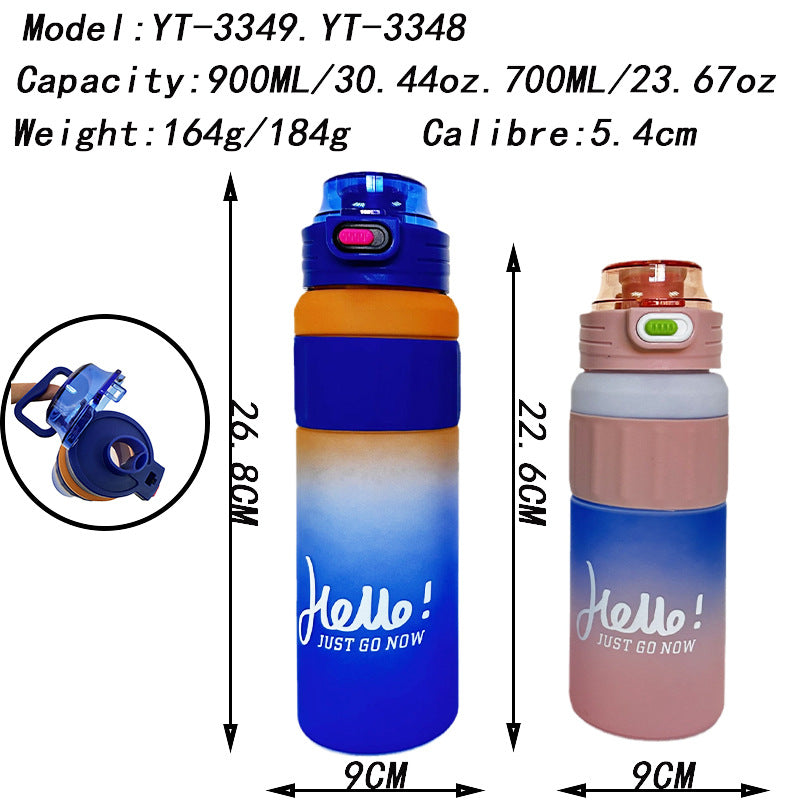 Damen vielseitige Trinkflasche mit innovativem Klappdeckel Brehn