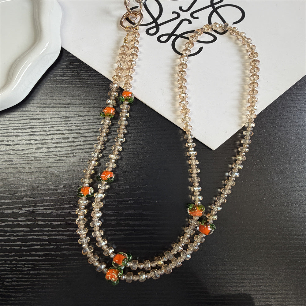 Elegante Perlen Charm Brillen Kette Brehn