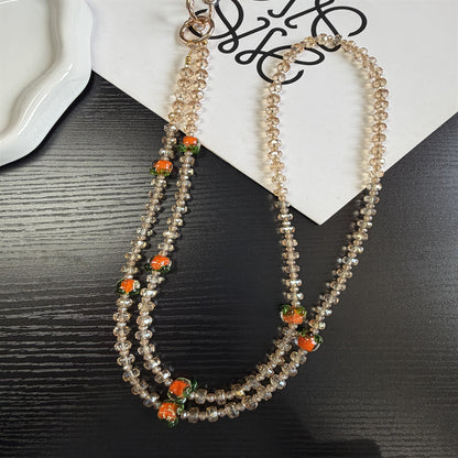 Elegante Perlen Charm Brillen Kette Brehn