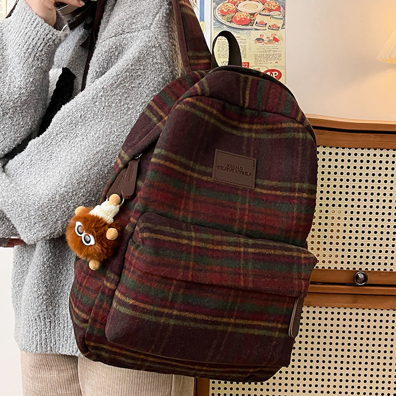Stylischer Karomuster-Rucksack Brehn