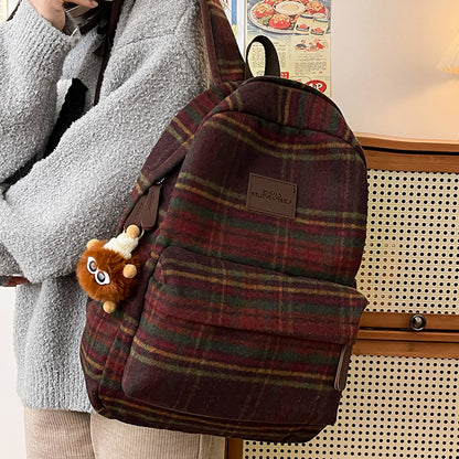 Stylischer Karomuster-Rucksack Brehn
