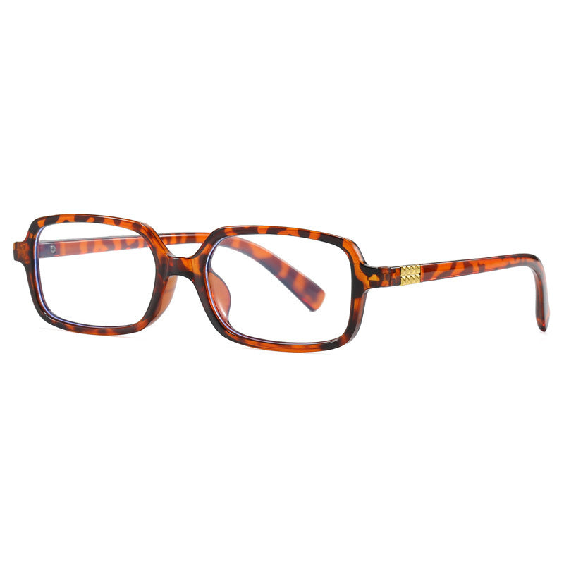 Damen modische quadratische Brille mit elegantem Kunststoffrahmen und goldenen Akzenten Brehn