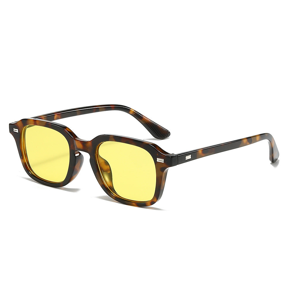 Retro-inspirierte quadratische Rahmen Sonnenbrille Brehn