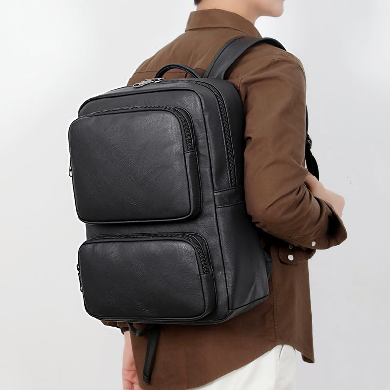 Business Rucksack mit Hochwertigem Kunstleder und Ergonomischen Trageriemen Brehn