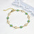 Blumen Kristall Charm Armband Brehn