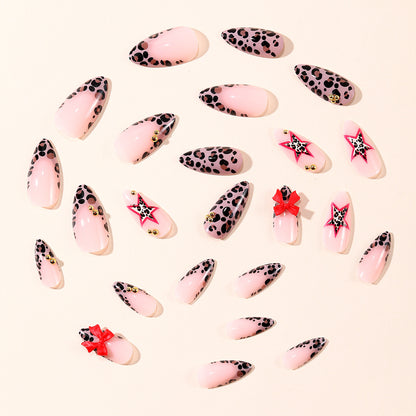 Fierce Leopard Print Stiletto Nagelkunstverlängerungen Brehn