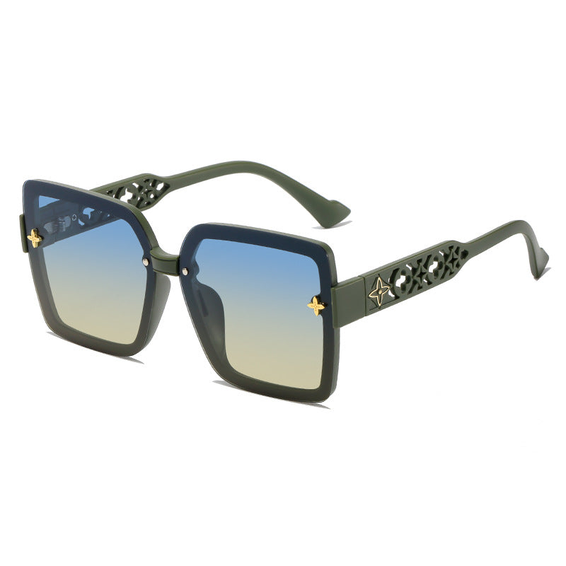 Damen Design-Sonnenbrille mit filigranem Rahmen und UV-Schutz Brehn