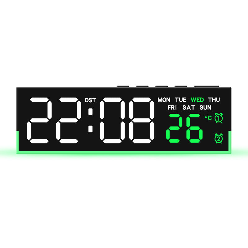 Digitaler Multifunktionaler LED-Wecker mit Temperatur- und Wochentagsanzeige Brehn