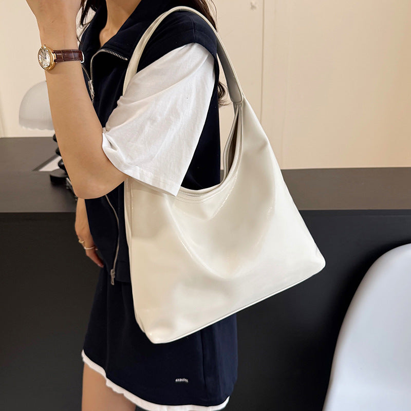 WoStylish Weiche Leder Hobo Tasche Brehn