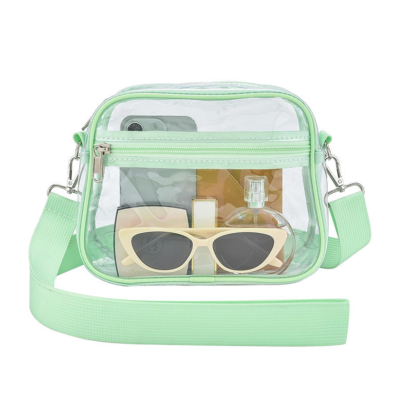 Durchsichtige Schultertasche mit Vielseitigen Fächern Brehn