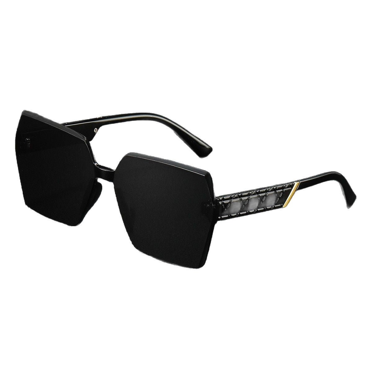 Luxuriöse Übergroße Sechseckige Sonnenbrille Brehn