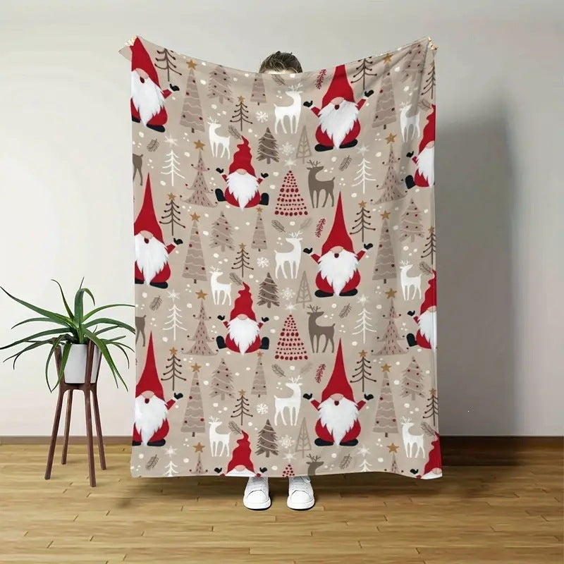 Urlaubsbedingte Fleece-Wurfdecke