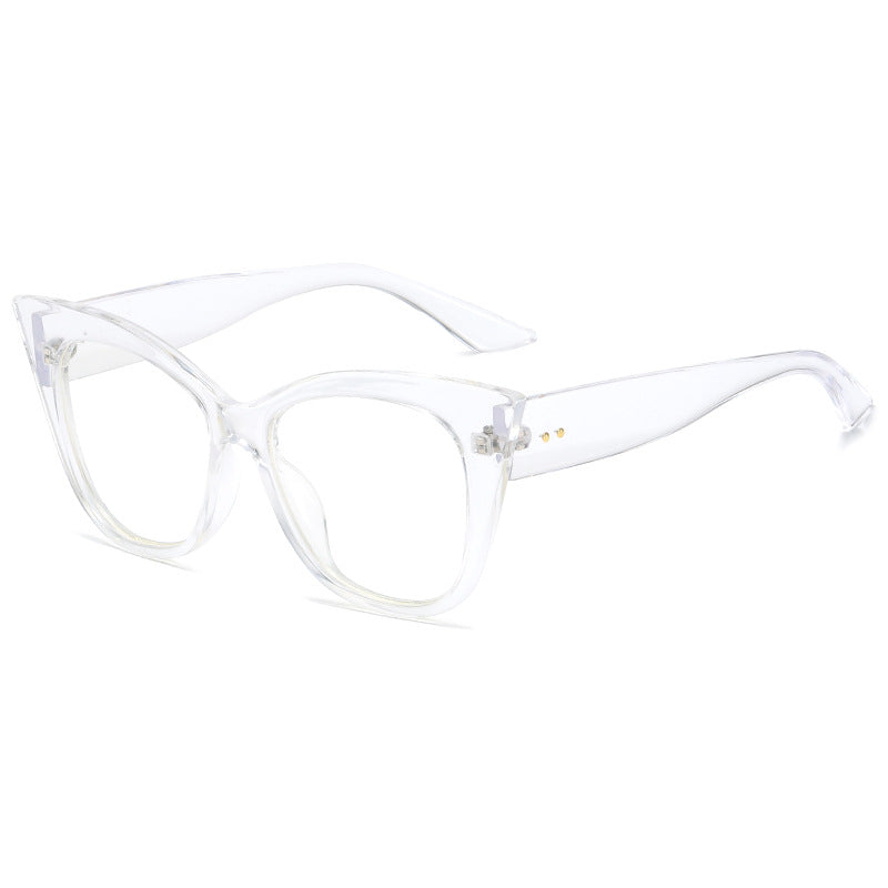 Damen extravagante Cat-Eye-Sonnenbrille mit verspiegelten Gläsern Brehn
