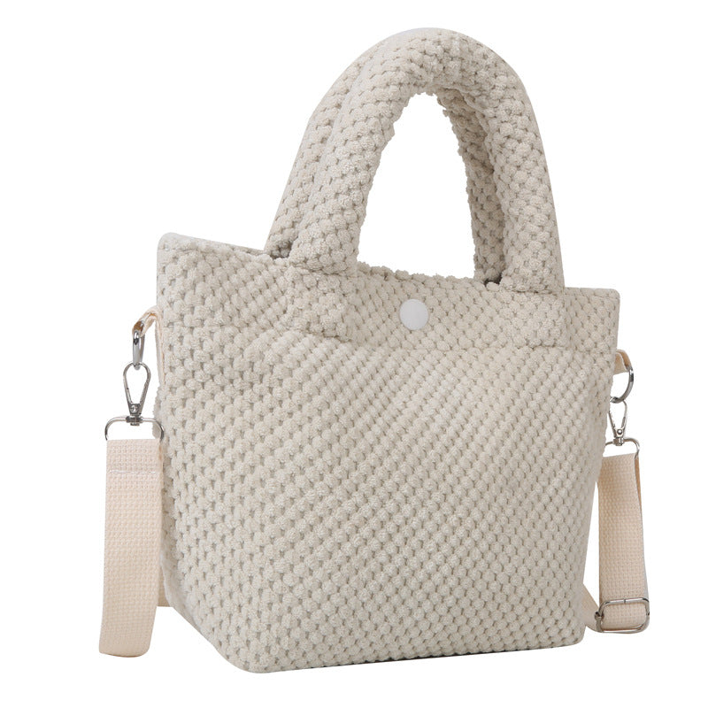 Stylische weiche Stoffhandtasche