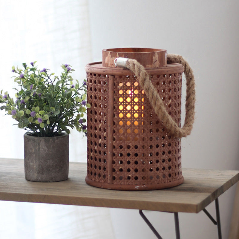 Dekorativer Laternenhalter aus Naturmaterial Brehn