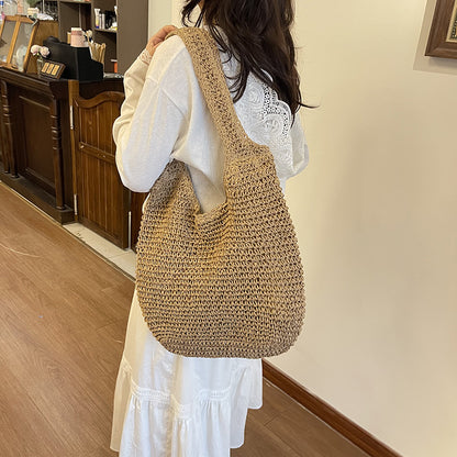 Handgefertigte Geflochtene Schultertasche