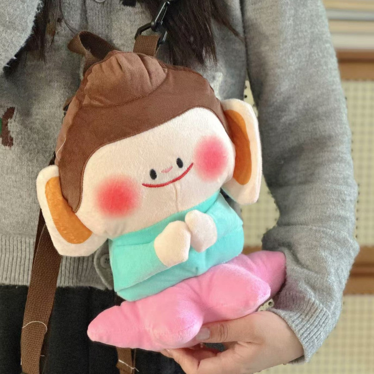 Plüsch Cartoon Affen Rucksack