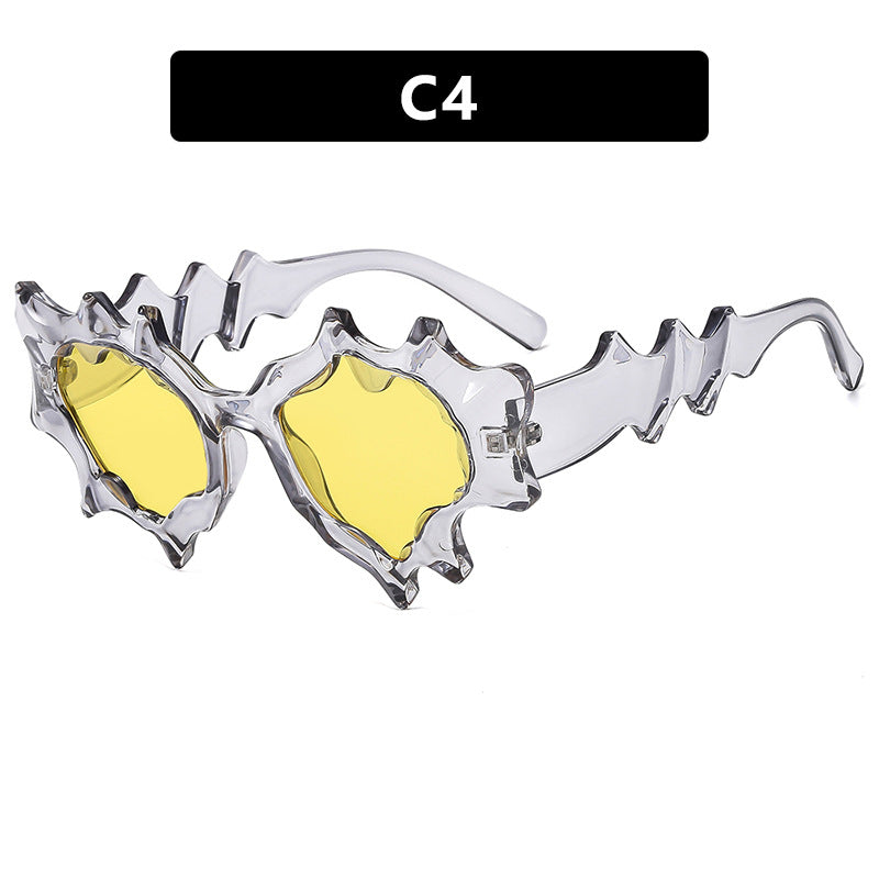 Damen außergewöhnliche Fashion-Sonnenbrille im kreativen Design Brehn