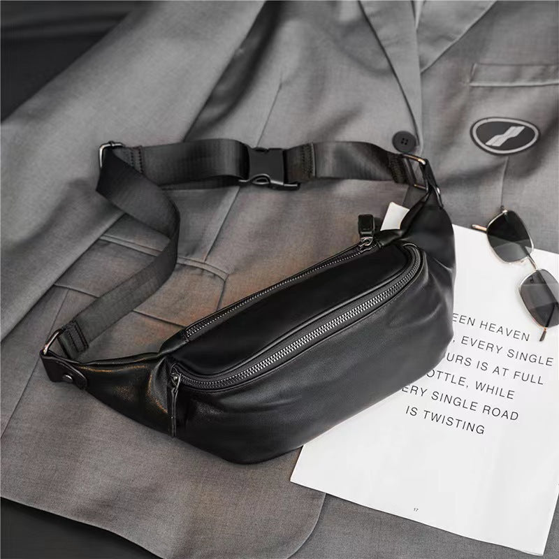 Stilvolle Leder Bauchtasche