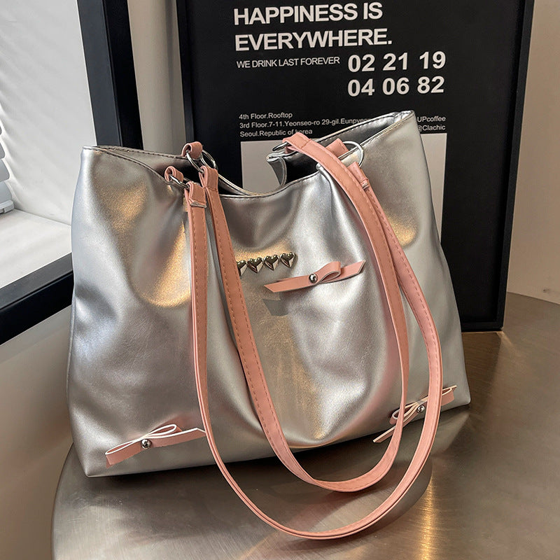 Elegante Faux-Leder Hobo Tasche