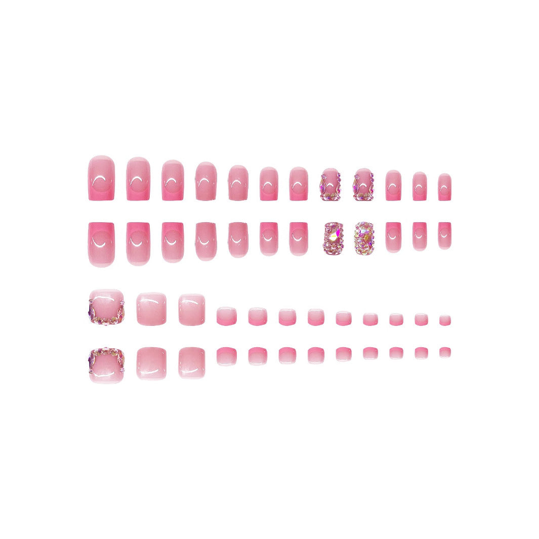 Luxuriöses mit Strass verziertes Nagelkunst-Set Brehn