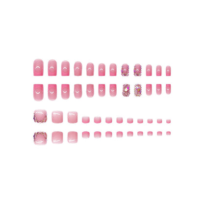 Luxuriöses mit Strass verziertes Nagelkunst-Set Brehn