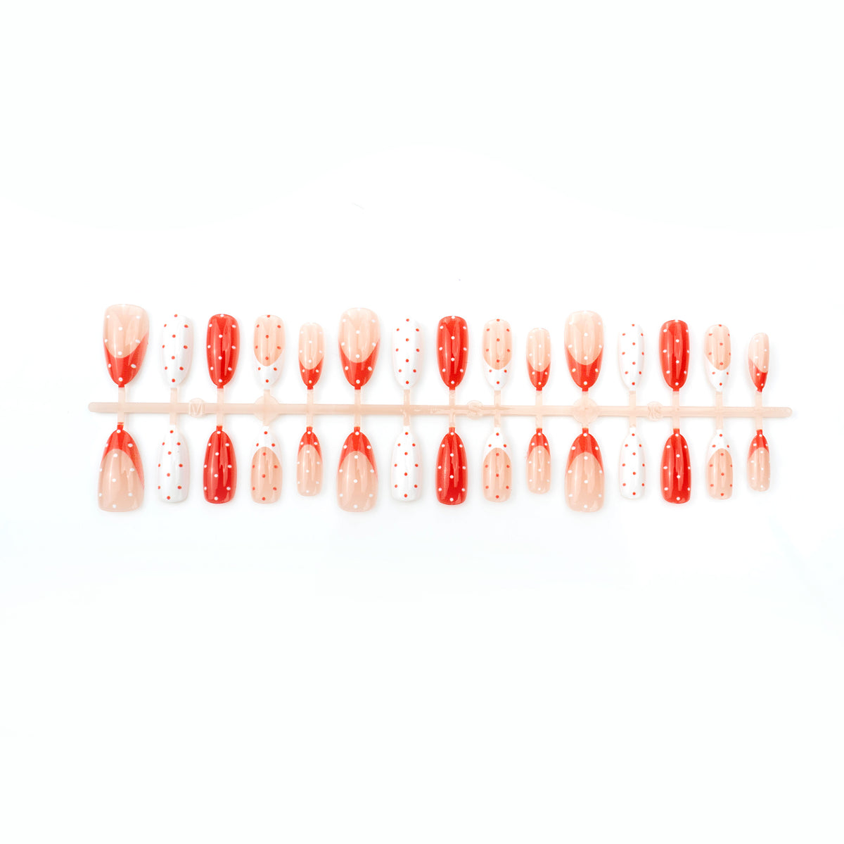 Künstlerische Pünktchen Press-On Nagelkunst Brehn