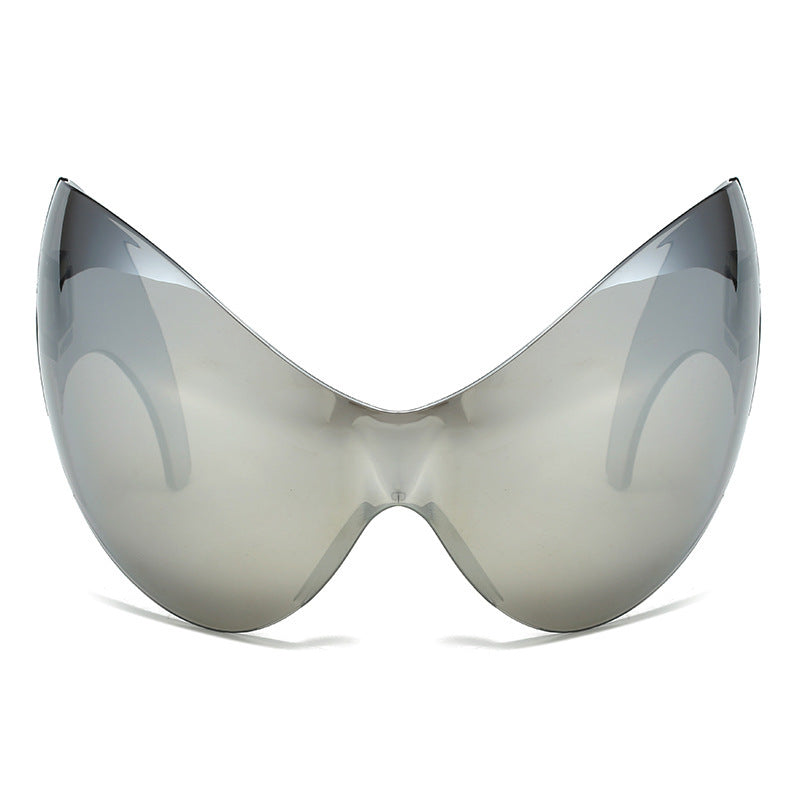 Oversized futuristische Schild Sonnenbrille Brehn