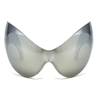Oversized futuristische Schild Sonnenbrille Brehn