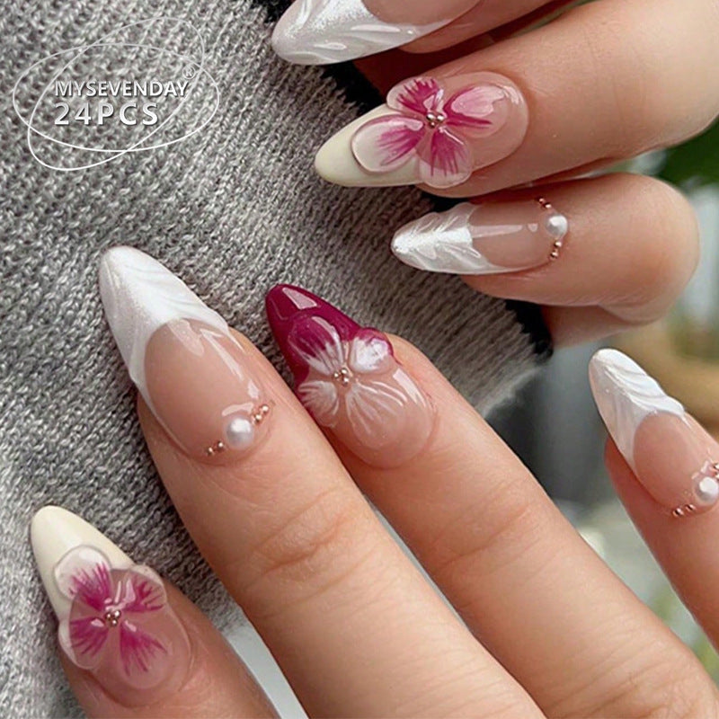 Blumen Design Stiletto Press-On Nägel Brehn