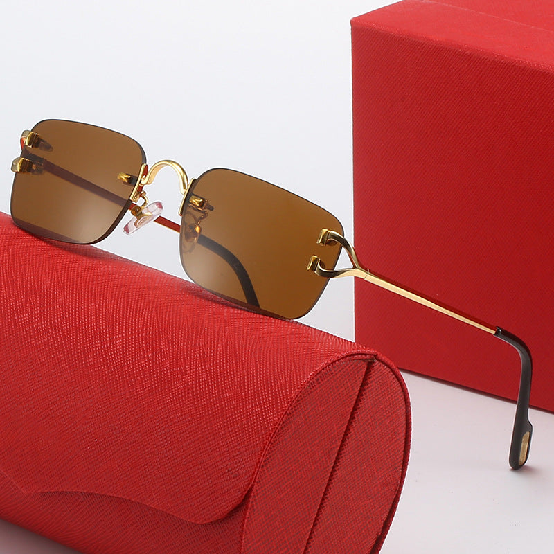 Damen Designer-Sonnenbrille mit elegantem Metallrahmen und polarisierenden Gläsern Brehn