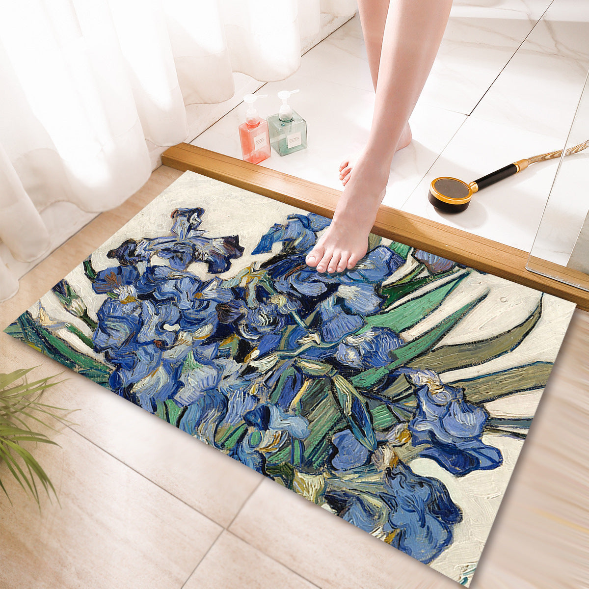 Kunstöl Malerei Badmatte