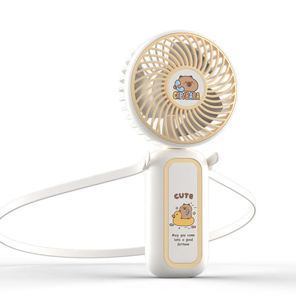 Unisex Tragbarer Handventilator mit Tragriemen und süßem Motiv Brehn