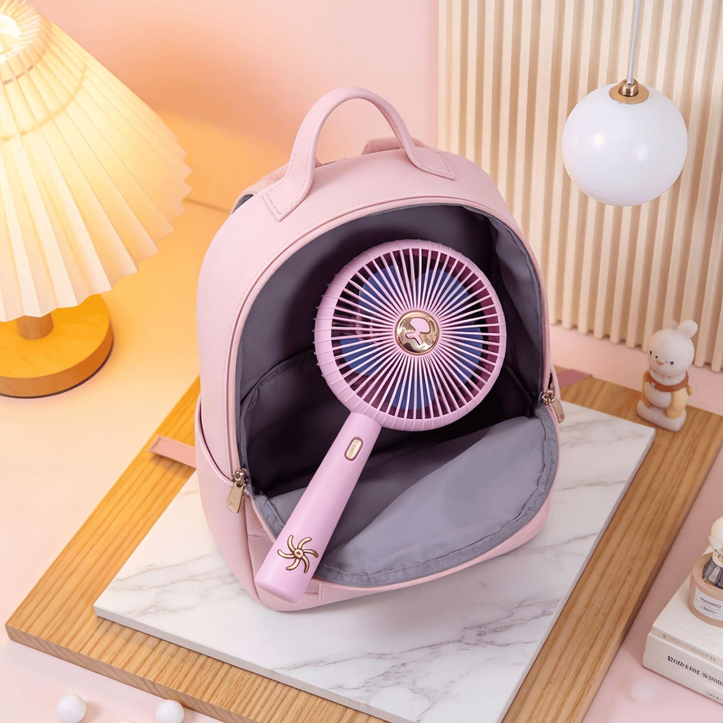 Damen Tragbarer USB Mini-Ventilator mit innovativem Design Brehn