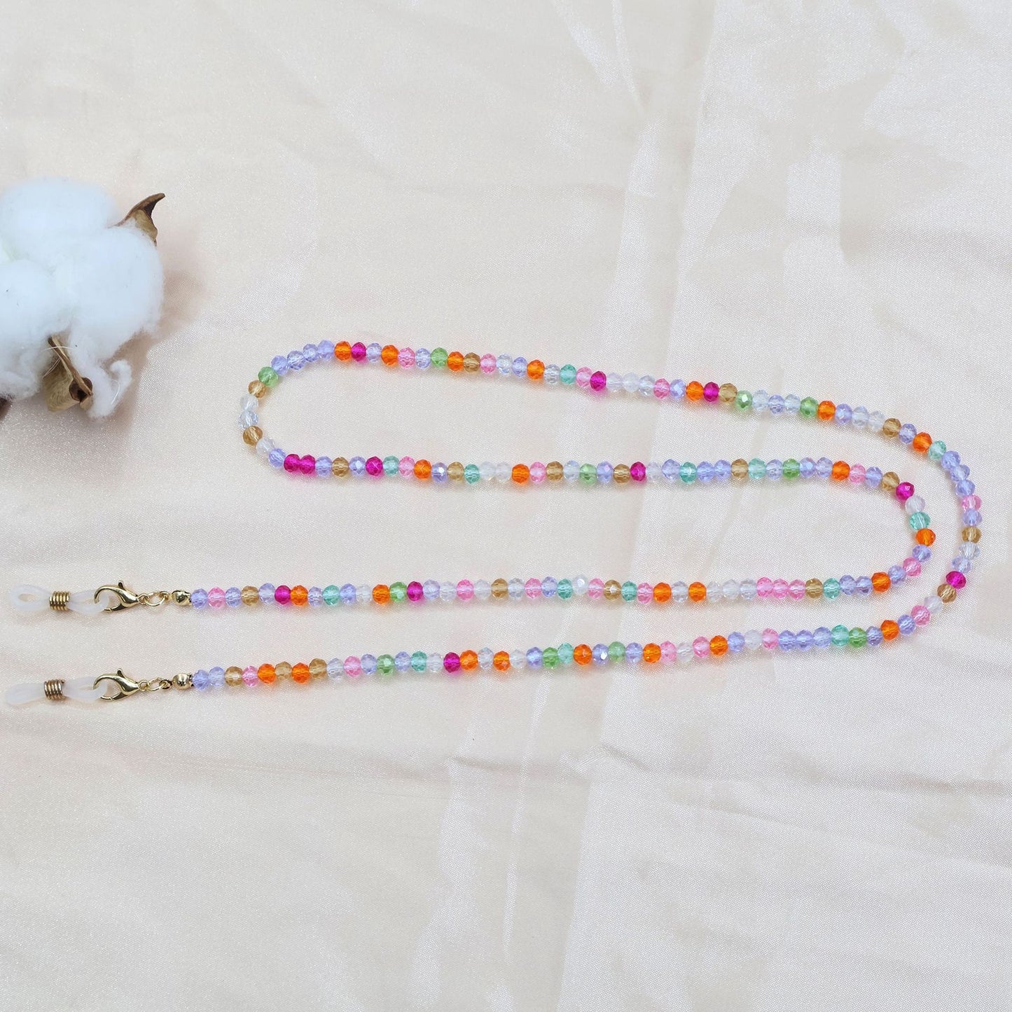 Farbenfrohe Perlen Brillenhalter Kette Brehn