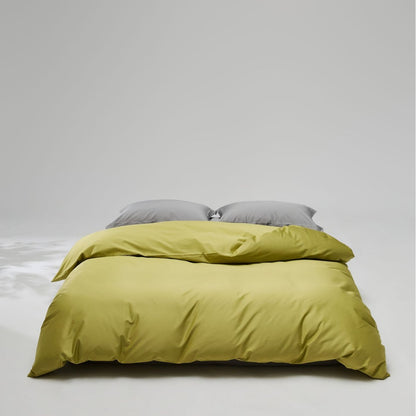 Mako-Baumwoll-Satin Bettwäsche-Set mit verdecktem Reißverschluss und Kissenbezügen Brehn