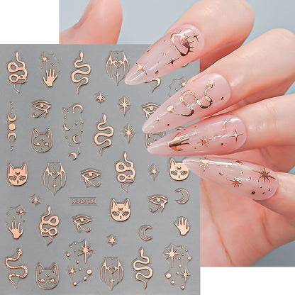 Nagelkunst Dekorative Folienaufkleber