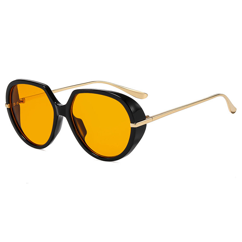 Damen Cat-Eye Sonnenbrille mit blendfreiem UV-Schutz und luxuriösem Metallrahmen Brehn