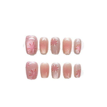 Premium Glitter Press-On Nail Set Brehn