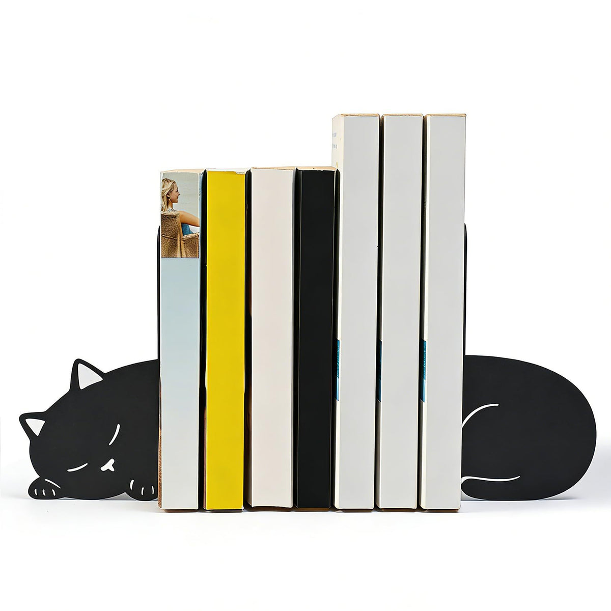 Katzenförmiges Buchstützen-Set