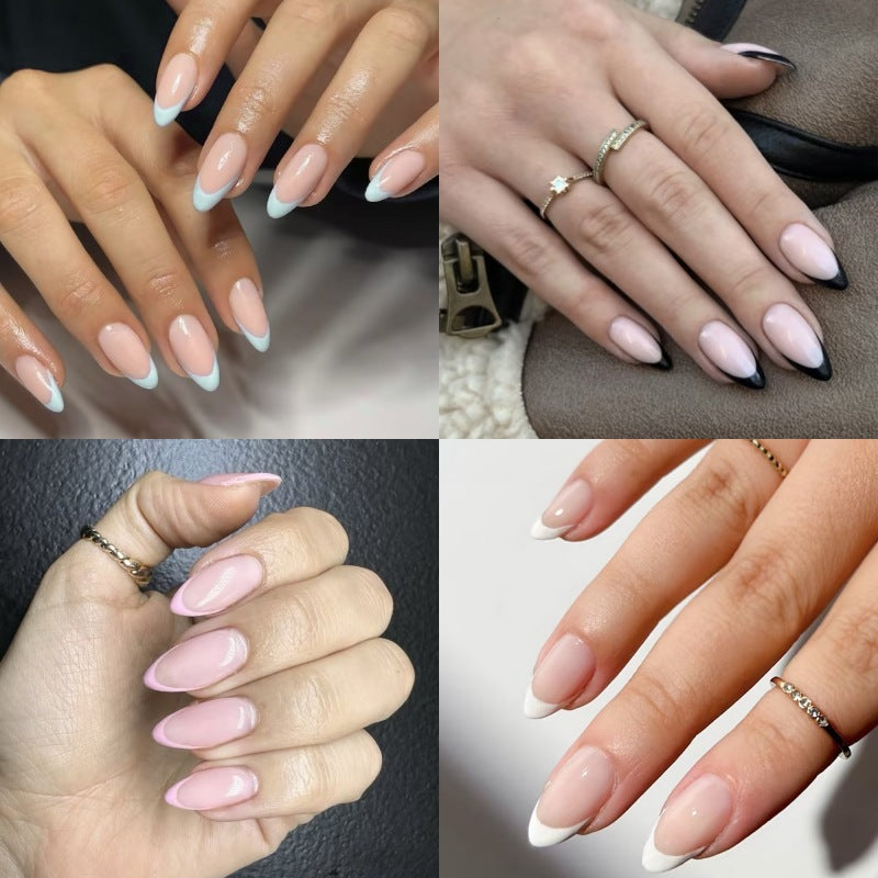 Elegante französische Spitzen-Presse-Nagel-Set Brehn