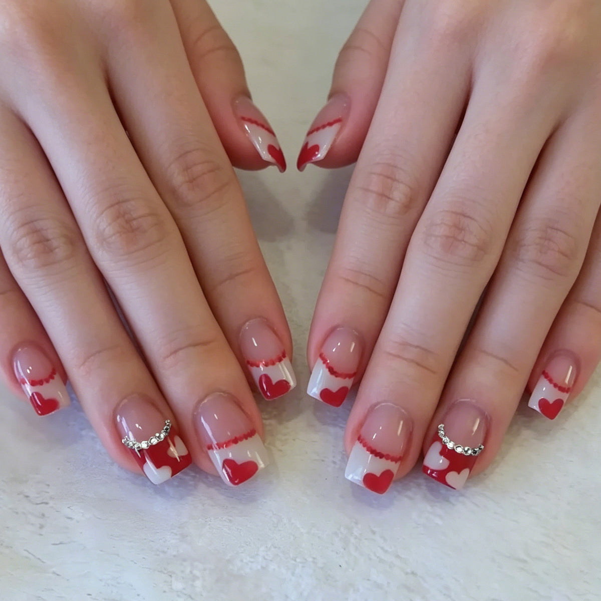 Herz-Themen Nagelkunst Set Brehn