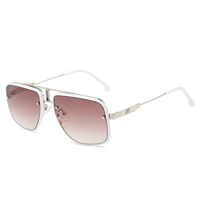 Damen modische Oversized-Sonnenbrille mit goldenen Akzenten Brehn